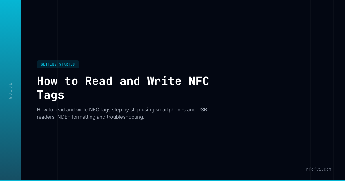 How to Read and Write NFC Tags — NFCFYI