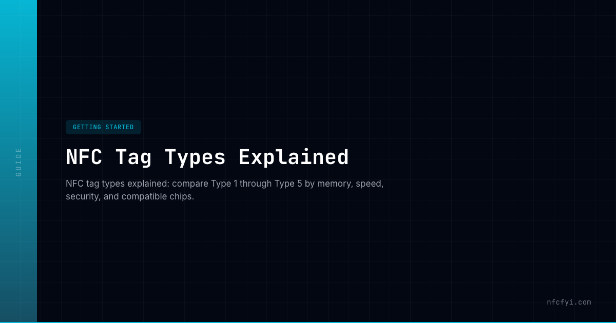 NFC Tag Types Explained — NFCFYI